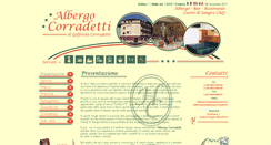 Desktop Screenshot of albergocorradetti.it