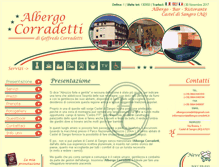 Tablet Screenshot of albergocorradetti.it